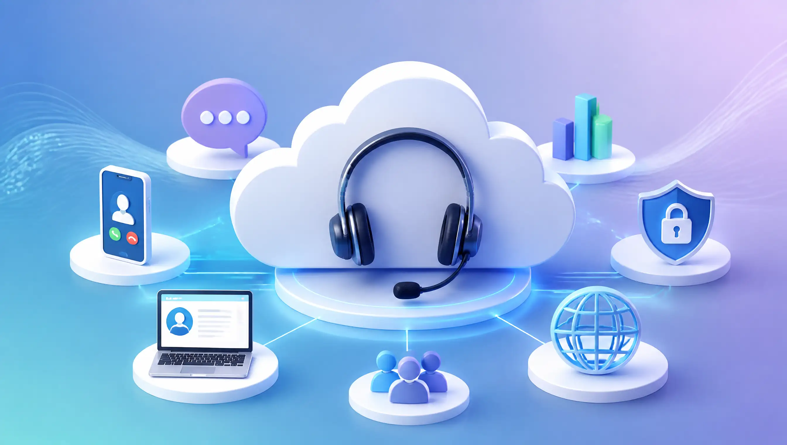 Contact Center as a Service (CCaaS) platform providing cloud-based customer support, omnichannel communication, and AI-powered contact center solutions